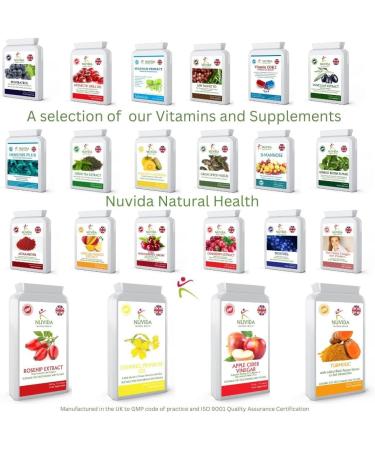 Nuvida Resveratrol Capsules - 90 High Strength Trans-Resveratrol - Antioxidant Supplement - Buy Online on GoSupps.com