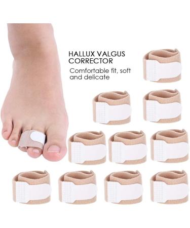 Orthopedic Hammer Toe Corrector 10pcs - Toe Straightener Splint with Cushioned Bandages for Crooked Toes - Buy Online on GoSupps.com