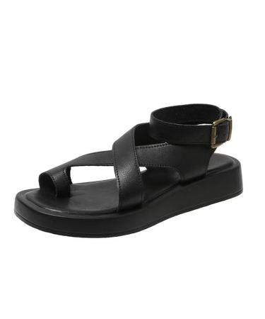 Bunion Sandals Women Foot Correction Comfortable Sandals for Women for The Bunion Fix Summer Casual Walking Wedges 7.5 Black