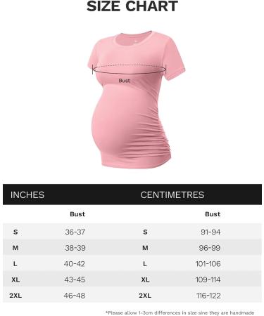 LAPASA Maternity Tops: Soft Modal Cotton Pregnancy T-shirts - Dark Green/Pink/Off White - Buy Online on GoSupps.com