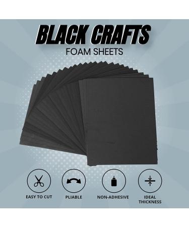 24 Ct Black EVA Cosplay Foam Sheets - 9 x 12 - High Density 6mm Thick - Ideal for Costumes, Props, Armor, Masks, Arts and Crafts - Buy Online on GoSupps.com