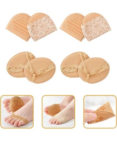 FOMIYES High Heel Inserts - 4 Pairs of Invisible Metatarsal Cushions & Toe Pads for Ultimate Comfort | Silicone Foot Pads for High Heel Shoes - Buy Online on GoSupps.com