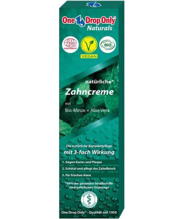 One Drop Only Natural Toothpaste 75ml - Fluoride-Free Eco-Friendly International Shipping Available - Buy Online on GoSupps.com