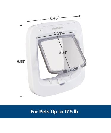 PetSafe Microchip Cat Door - Exterior/Interior Multi-User RFID Access for Up to 40 Pets - 4-Way Locking, Weatherproof, Easy Install - Ideal for Cat Litter Box or Pet Feeder - Buy Online on GoSupps.com