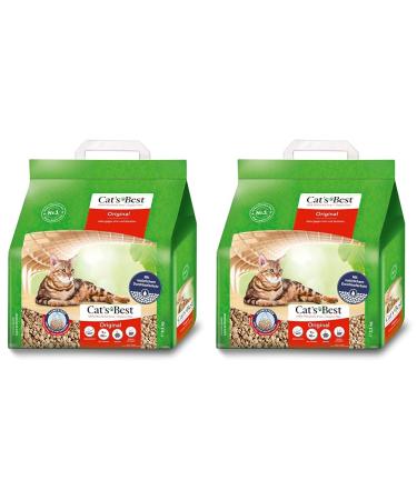 Cat's best original cat litter 100% vegetable cats clump lump with maximum suction power - of course fights active 2.1 kg / 5 l (pack with 2) 5 l / 2.1 kg (pack with 2)