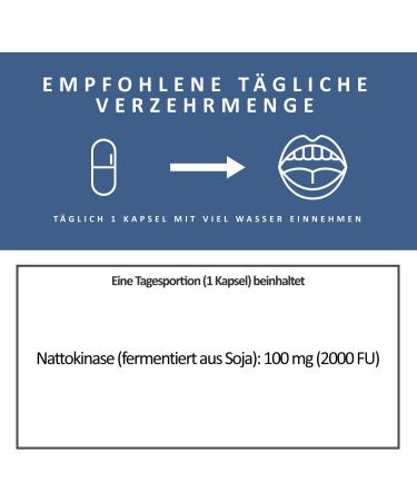 Bergen Nattokinase 270 Capsules | 100mg Vegan Supplement | 20 000 FU | No Vitamin K1 & K2 - International Shipping - Buy Online on GoSupps.com