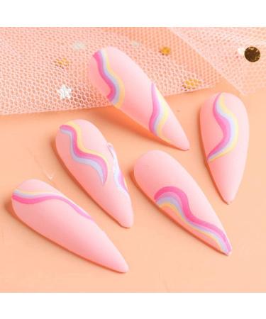 DIY Manicure Line Design Wraps Nail Stickers French Decal Color Wave Abstract - Buy Online on GoSupps.com