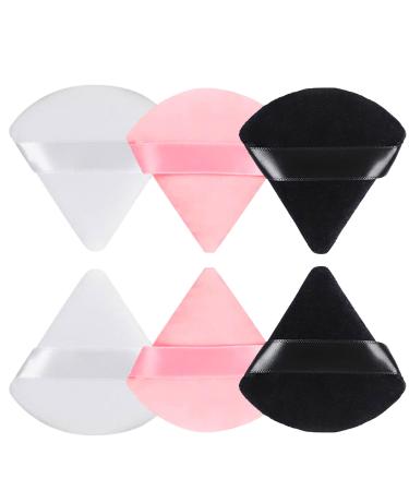 Triangle Powder Puffs for Makeup: Super-soft Washable Reusable Ideal for Blending Foundation Contouring Setting Powder - B&R MALL