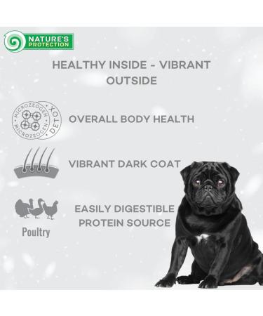 NATURE'S PROTECTION Superior Care Dark Coat GF Poultry Adult All Breed Dog. 1.5KG - Buy Online on GoSupps.com
