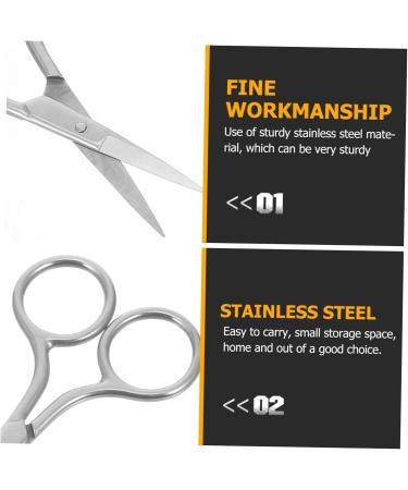 Beatifufu Compact Beauty Scissors Wearresistant Eyebrow Trimmer Grooming Scissors - Buy Online on GoSupps.com