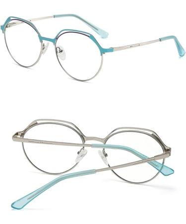 Stylish Metal Frame Reading Glasses | Light Blocking Computer Eyewear for Women - Buy Online on GoSupps.com