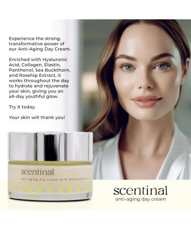 Scentinal Anti-Aging Day Cream with Hyaluronic Acid - Hydrating 50ml for Radiant Youthful Skin | International Shipping Available - Buy Online on GoSupps.com