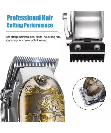 Professional USB Rechargeable Hair Clippers - All Metal Body Trimmers with LCD | Perfect for Barbers & Home Use - Buy Online on GoSupps.com