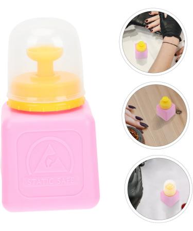 Ipetboom 1pc Squeeze Bottle Makeup Remover Bottle Nail Polish Remover Bottle Nail Color Remover Dispenser Nail Polish Dispenser Pump Nail Alcohol Supplies Pink Liquid Plastic Abs 10x5.3cm Pink - Buy Online on GoSupps.com