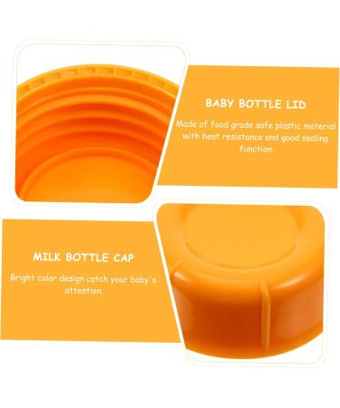 FAVOMOTO 30 Pcs Baby Bottle Seal Cap Travel Food Small Caliber Orangex3pcs 4.3x4.3x1.5cmx3pcs - Buy Online on GoSupps.com