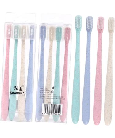 Buy Gatuida 8-Piece Travel Toothbrush Set - Portable Hanging Design with Caps - Ideal for Couples | International Shipping Available - Buy Online on GoSupps.com