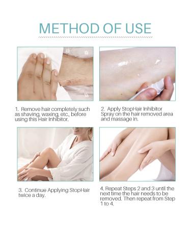 20ml Hair Growth Inhibitor Spray - Painless Non-Irritating Permanent Hair Removal for Face Bikini Body Arms Legs - Buy Online on GoSupps.com