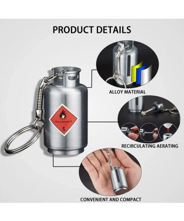 Permanent Match Lighter Flint Keychain - Waterproof Fire Starter for Camping and Survival (Silver) - Buy Online on GoSupps.com