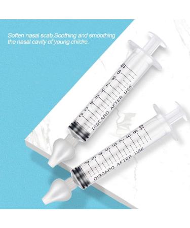 Nasal Irrigator for Newborns & Toddlers | Safe Nose Cleaner with Reusable Silicone Tip | 2 Box Syringe Set | 4Pcs 10ML - Buy Online on GoSupps.com