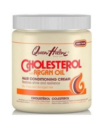 QUEEN HELENE Cholesterol Hair Conditioning Creme Argan Oil 15 oz (Pack of 2)