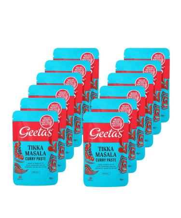 Generisch Geeta's Tikka Medium Curry Pasta | 12 x 80g | For 2 People | Vegan | Gluten Free