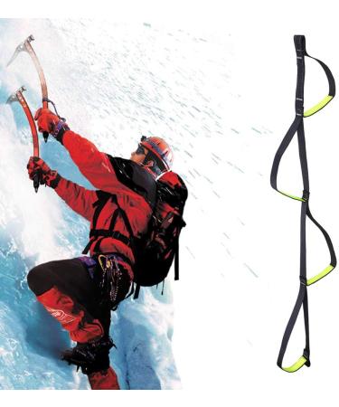 Adjustable Climbing Ascender Sling for Outdoor Activities - Black Green - Buy Online on GoSupps.com