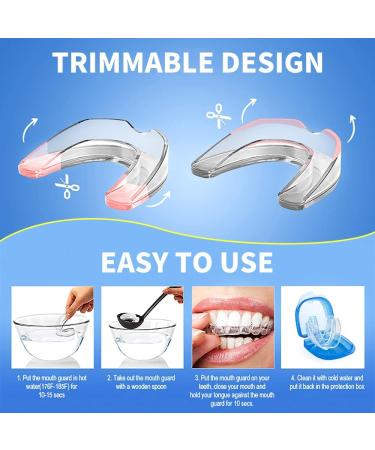 DHQKQG Mouth Guard for Teeth Grinding - 8-Piece Bruxism Protection & Snoring Relief - Comfortable Bite Track for Better Sleep - Buy Online on GoSupps.com