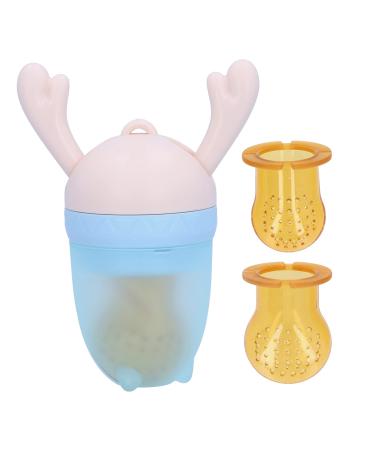 Food Pacifier Feeder Pacifier Easy to Use 2mm Opening for Infant Feeding (Blue)