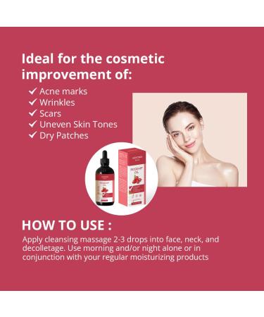 Rosehip Oil for Acne & Wrinkle Reduction - Natural Anti-Aging Serum - Organic Face Moisturizer & Skin Care Oil - 4fl oz (118 ml - Buy Online on GoSupps.com
