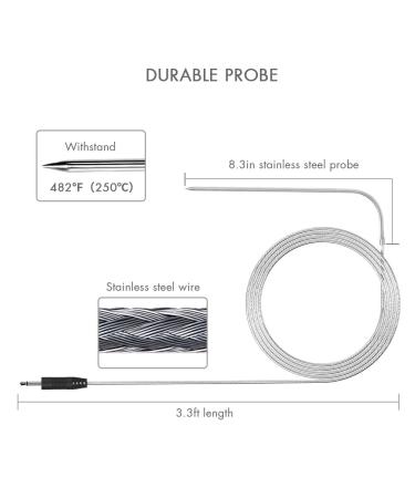 Advanced 4 Probe Thermometer - Instant Read Cooking Temperature Meter for Precise Culinary Results - Buy Online on GoSupps.com