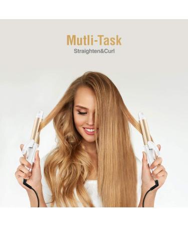 FURIDEN Lite Small Size Travel Curling Iron | Dual Voltage Lightweight Design | Straightening & Curling | Easy to Use - Buy Online on GoSupps.com