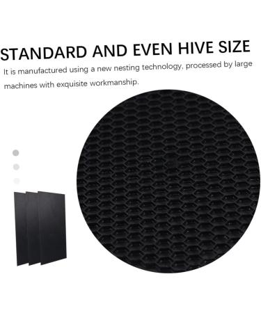 GANAZONO 6 Pcs Nest Foundation Beeswax Honey Frame Foundation Honeycomb Beekeeping Equipment Waxed Hive Deep Black 42.5X21.4CM - Buy Online on GoSupps.com
