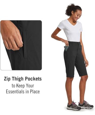BALEAF Women's Quick Dry Stretch Hiking Cargo Shorts - Black XL - Buy Online on GoSupps.com