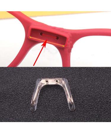 Wekiva Replacement Nose Cushion Holder | Metal Nose Bridge & Screwable Silicone Nose Pad for Plastic Glasses Repair Set - Buy Online on GoSupps.com