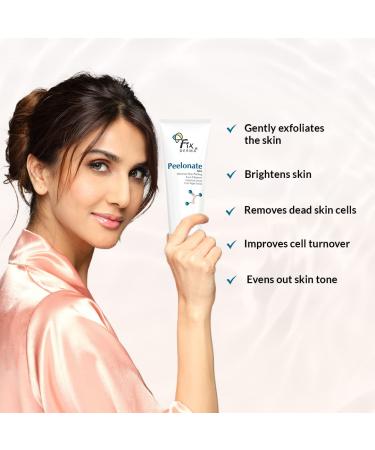 Fixderma Peelonate AHA Face Cleanser - Hydrating Exfoliator for Uneven Skin Tone Non-Comedogenic & Non-Irritating 3.5Oz - Buy Online on GoSupps.com