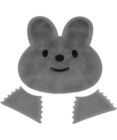 Silicone Foot Rubber Mat for Tired Feet Relieves Fatigue Exfoliates Skin & Massages in Shower - Gray - Buy Online on GoSupps.com