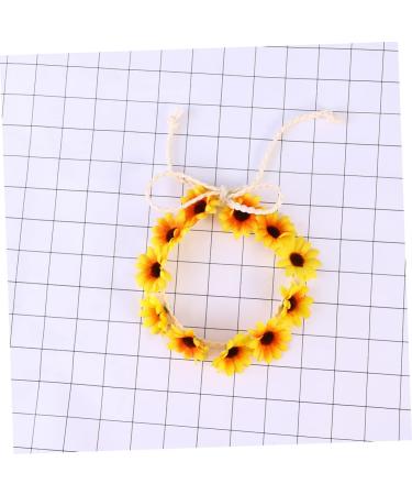 FOYTOKI Daisy Headwear Floral Wreath Sunflower Headband Flower Headbands for Daisy Headbands for Women Mens Headbands Wedding Floral Hair Hoop Red Accessories Hawaiian Cosplay Girl Scarf One Size Yellow - Buy Online on GoSupps.com