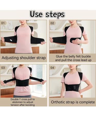 Instant Posture Corrector Adjustable Back Straightener Belt Correct Shoulder Back Posture Brace for Office Gym Home Thin Back Assistant Tool for Women and Men -L - Buy Online on GoSupps.com