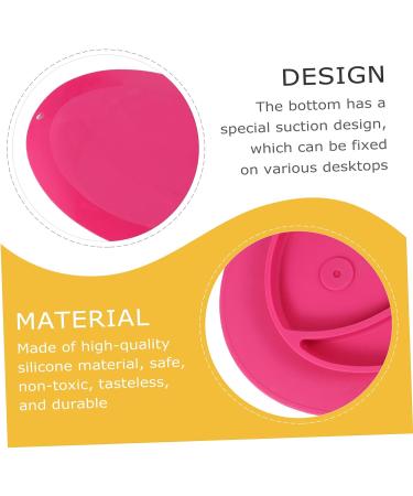 TOYANDONA Silicone Whale Plate - Child Red Toddler Board 31.5x23.5cm | Suction Bowl & Food Container - Buy Online on GoSupps.com