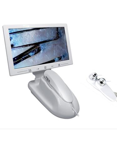 Skin Diagnosis Hair Analyzer 11 Inch LCD Screen Scalp Hair Follicle Detector 200X/50X Double Magnifying Lens for Skin Detector Moisture Tester Hair Skin Analyzer Machin