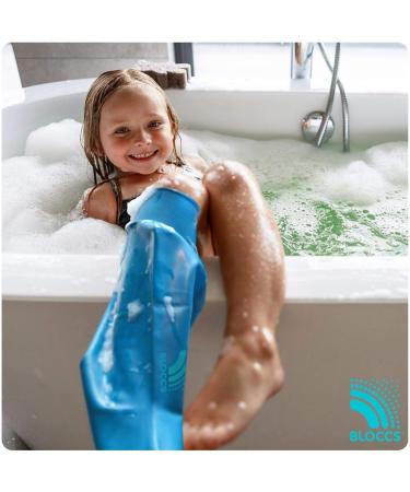 Bloccs Waterproof Cast Cover for Child Leg (XS) - Watertight Protector for Shower, Swim & Bath - Buy Online on GoSupps.com