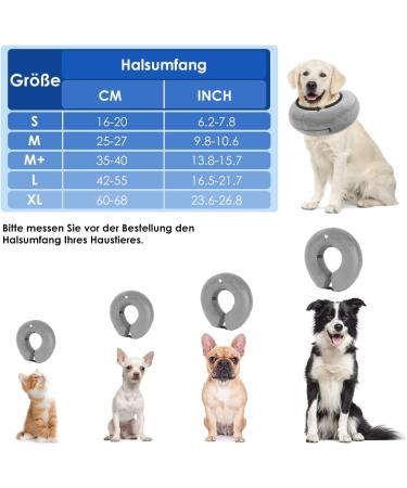 NASJAC Inflatable Pet Hinges & Adjustable Dog Collar - Leak Protection Quick Lock Comfort for Post-Op Recovery Gray - Buy Online on GoSupps.com