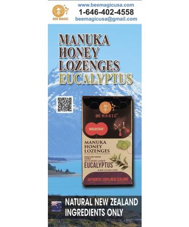 Manuka Honey + Eucalyptus Lozenges 15 Drops - Buy Online on GoSupps.com