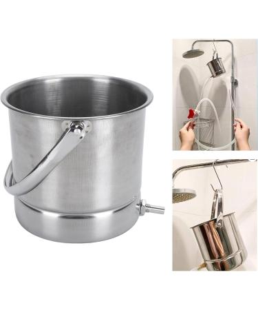 1.6L Stainless Steel Enema Bucket Kit - Rust Resistant Easy Installation Ideal for Colon Cleansing & Multiple Enema Types - Buy Internationally - Buy Online on GoSupps.com