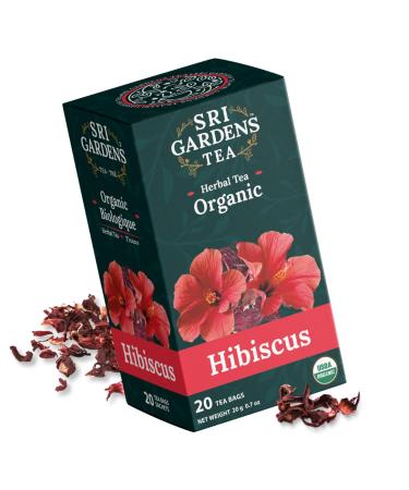 Sri Gardens Tea Hibiscus Tea Bags 20 count