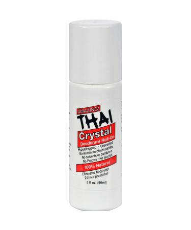 Thai Deodorant Stone Thai Crystal Deodorant Mist Roll-On - 3 oz