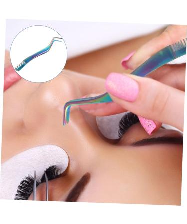Beaupretty Eyelash Tweezers with Comb 2 in 1 Eyelash Tweezer Eyebrow Tweezer Curved Lash Tweezers Eyelash Tweezers Comb Eyelash Tools Lash Comb Fake Eyelashes Stainless Steel Stamp - Buy Online on GoSupps.com