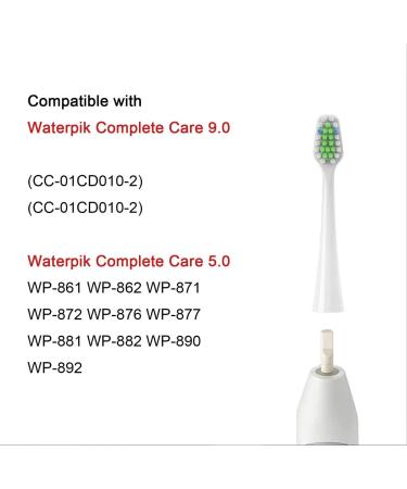 Waterpik Complete Care 9.0 & Care 5.0 Replacement Toothbrush Heads (8-pc) - White Pisonicleara White Refills - Buy Online on GoSupps.com