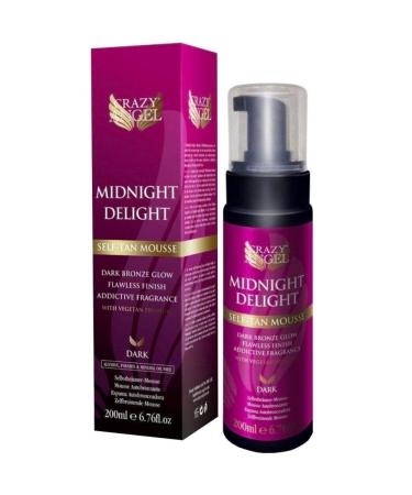 Crazy Angel Midnight Delight Dark Self-Tan Mousse 200 ml