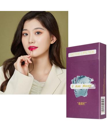 20PCS Disposable Lipstick Swabs - Long Lasting Waterproof Matte Lip Gloss - Red Brown - Buy Online on GoSupps.com